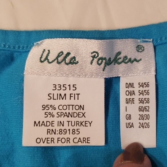 ULLA Popken Tank Body Suit Turquoise 24/26 EUC - Picture 7 of 11
